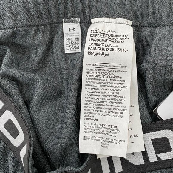 NWT Under Armour Heatgear Girl's Play Up Solid Shorts Color Steel Size Large - Picture 5 of 7